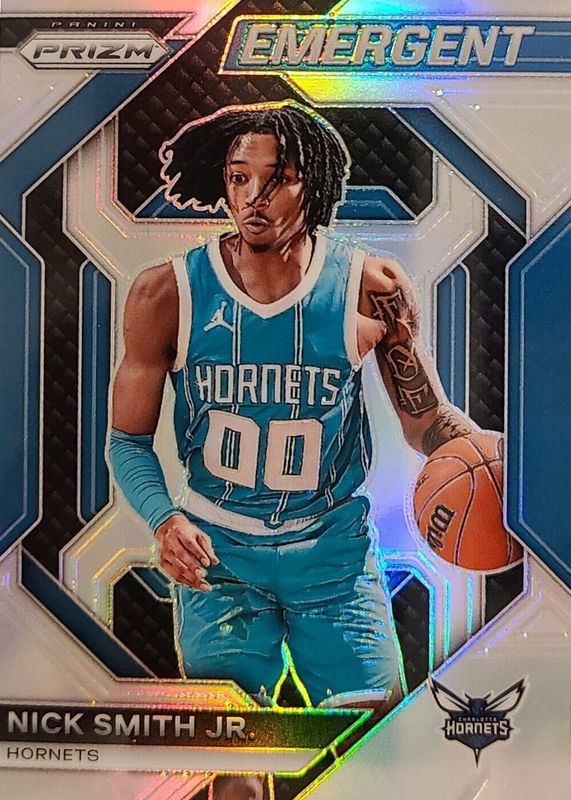 Nick Smith Jr. 2023 Prizm #10 Emergent - Silver Rookie RAW