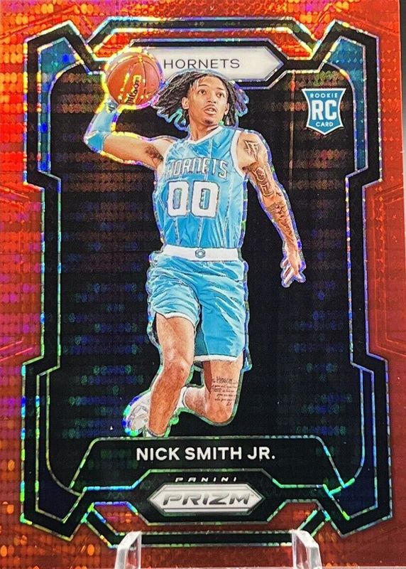 Nick Smith Jr. 2023 Prizm #135 Red Seismic /299 Rookie PSA 9