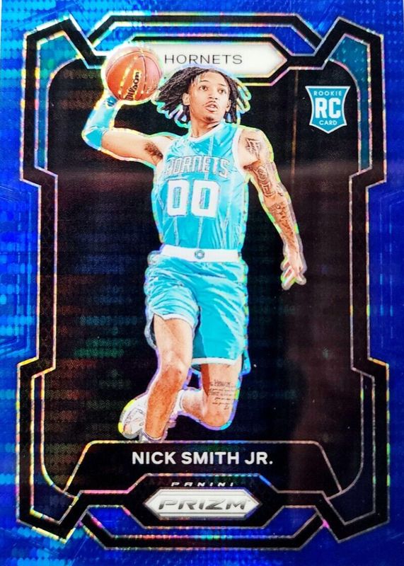 Nick Smith Jr. 2023 Prizm #135 Blue Seismic /99 Rookie BGS 9.5