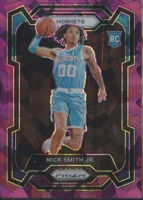 Nick Smith Jr. 2023 Prizm #135 Purple Ice /149 Rookie SGC 9.5