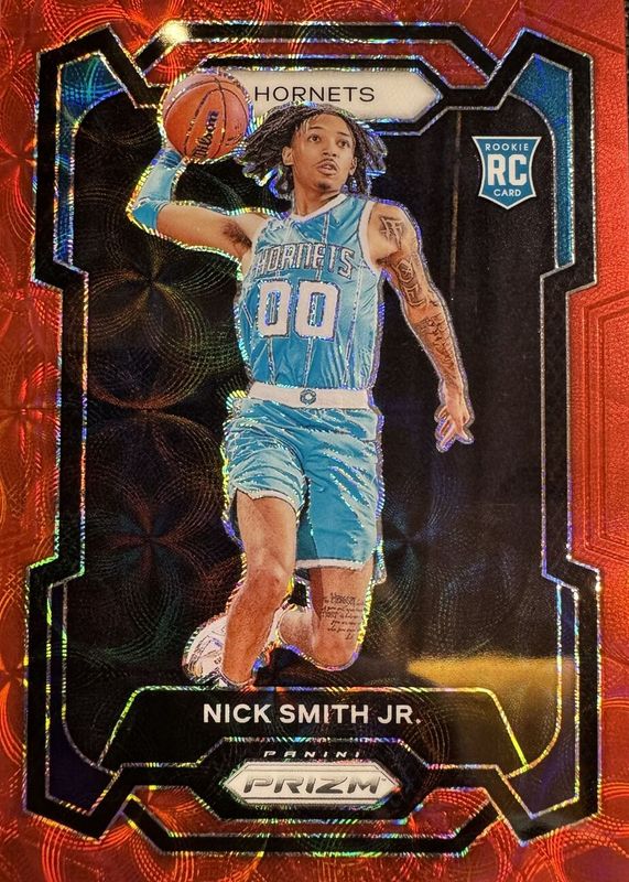 Nick Smith Jr. 2023 Prizm #135 Choice Red /88 Rookie RAW