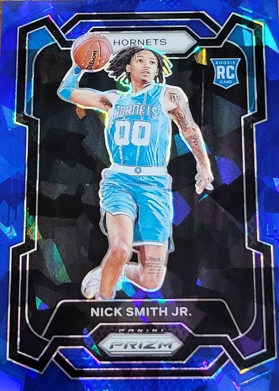 Nick Smith Jr. 2023 Prizm #135 Blue Ice /125 Rookie SGC 9.5