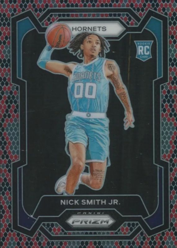 Nick Smith Jr. 2023 Prizm #135 Snakeskin /(SSP) Rookie PSA 9