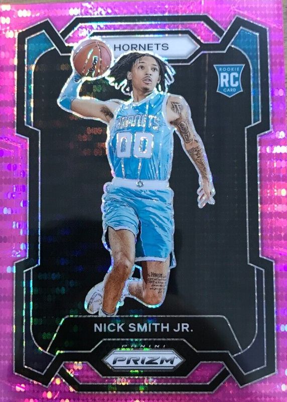 Nick Smith Jr. 2023 Prizm #135 Pink Pulsar /42 Rookie PSA 9