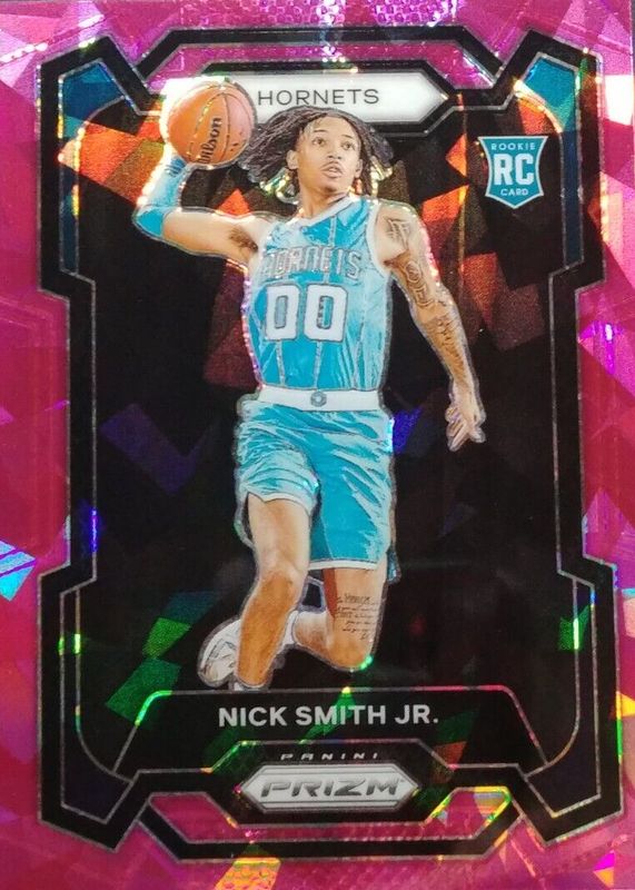 Nick Smith Jr. 2023 Prizm #135 Pink Ice Rookie PSA 9