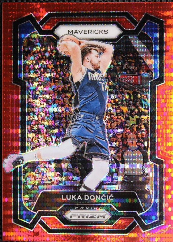 Luka Doncic 2023 Prizm #110 Red Seismic /299 PSA 10