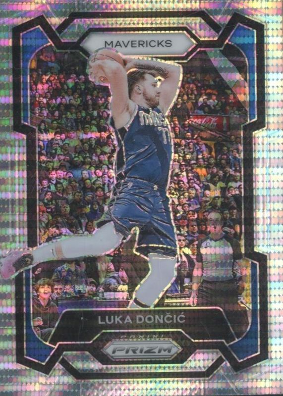 2020-21 Panini Flux Luka Doncic Silver Pulsar Prizm Card #37 SP - Dallas Mavericks
