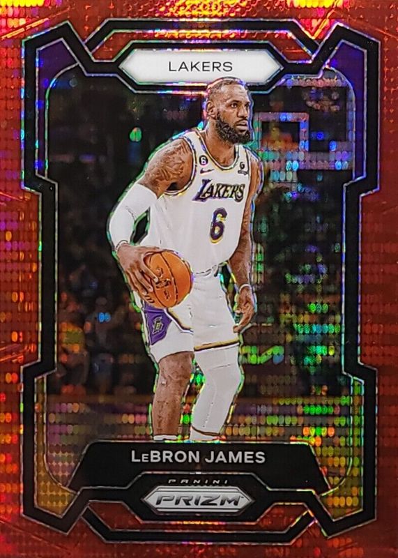 LeBron James 2023 Prizm #63 Red Seismic /299 BGS 9.5