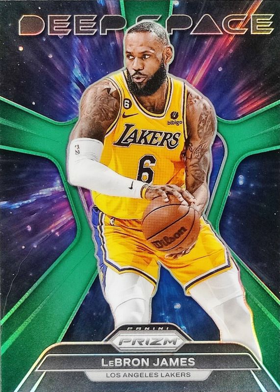 LeBron James 2023 Prizm #7 Deep Space - Green SGC 10