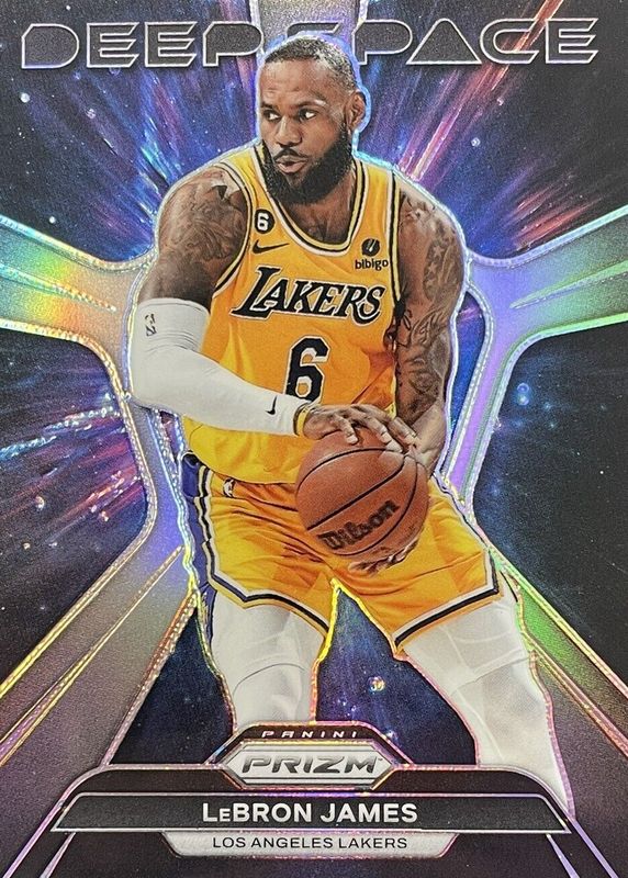 LeBron James 2023 Prizm #7 Deep Space - Silver PSA 8