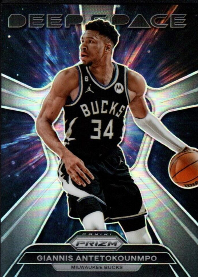 Giannis Antetokounmpo 2023 Prizm #9 Deep Space - Silver Price 