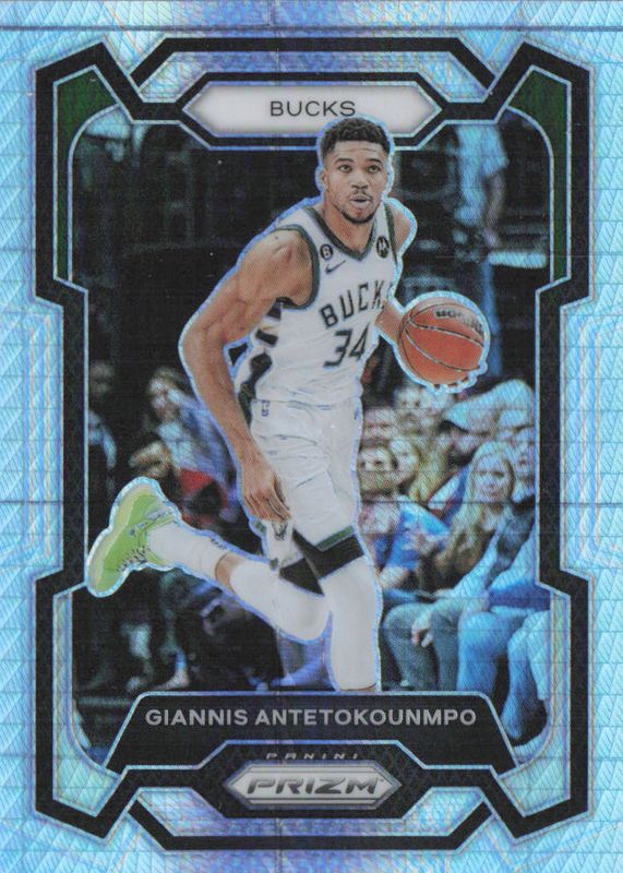 Giannis Antetokounmpo 2023 Prizm #103 Hyper BGS 10 PRISTINE