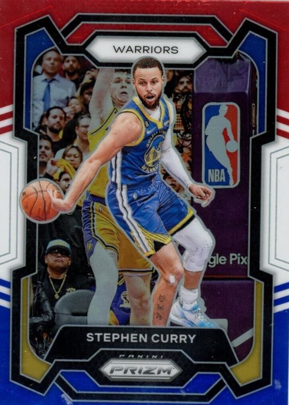 Stephen Curry 2023 Prizm #119 Red White Blue SGC 9