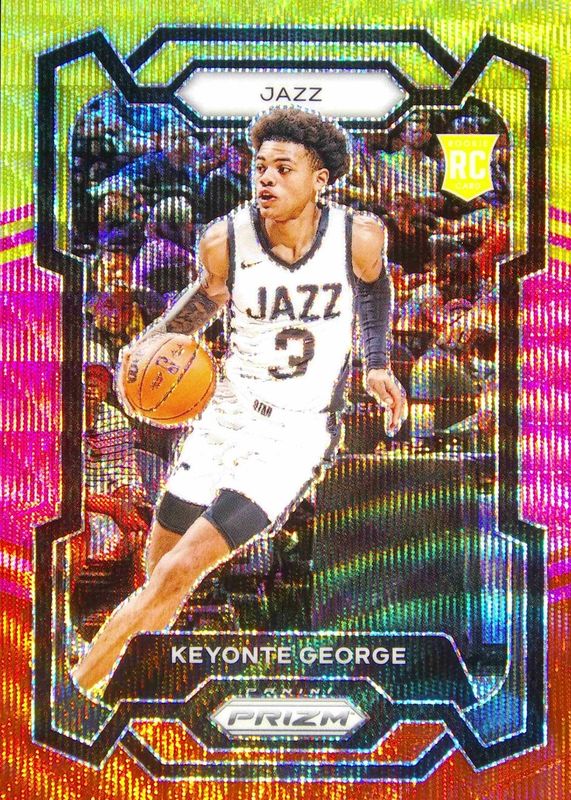 Keyonte George 2023 Prizm #127 Multi Wave /88 Rookie RAW