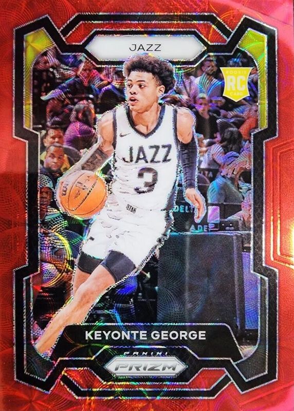 Keyonte George 2023 Prizm #127 Choice Red /88 Rookie PSA 10