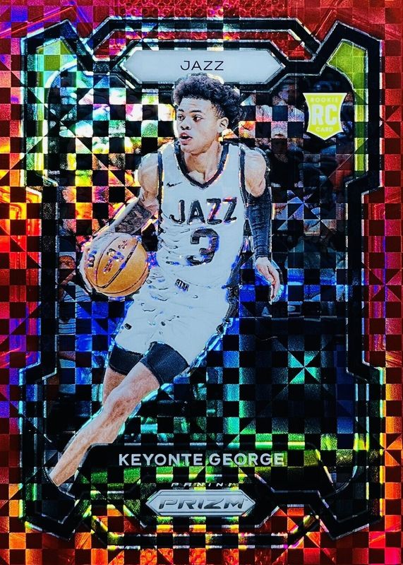 Keyonte George 2023 Prizm #127 Red Power /75 Rookie PSA 10