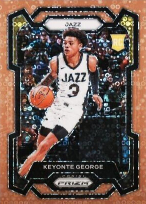 Keyonte George 2023 Prizm #127 Fast Break Bronze /20 Rookie PSA 10