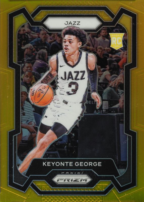 Keyonte George 2023 Prizm #127 Gold /10 Rookie PSA 10