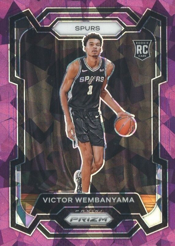 Victor Wembanyama 2023 Prizm #136 Purple Ice /149 Rookie PSA 10