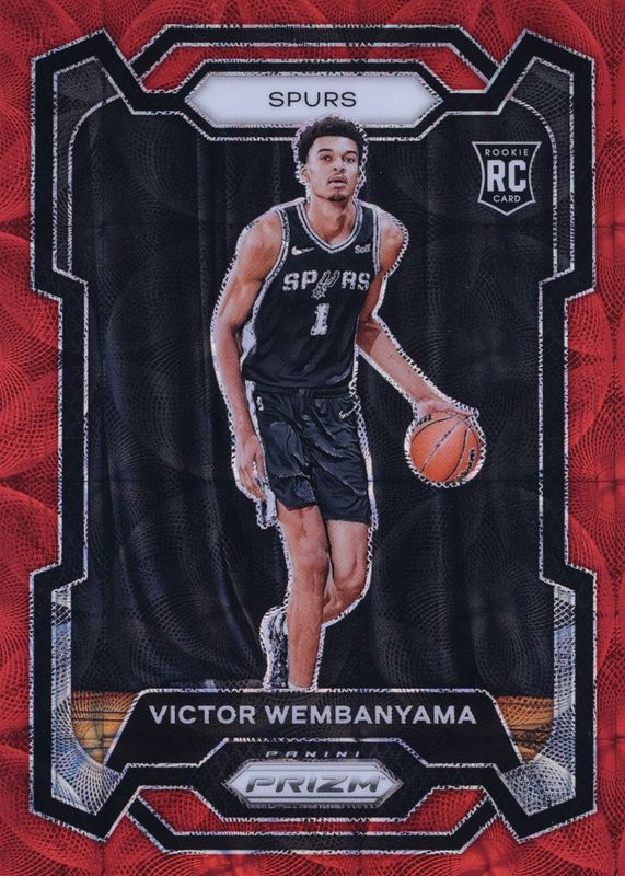 Victor Wembanyama 2023 Prizm #136 Choice Red /88 Rookie PSA 10