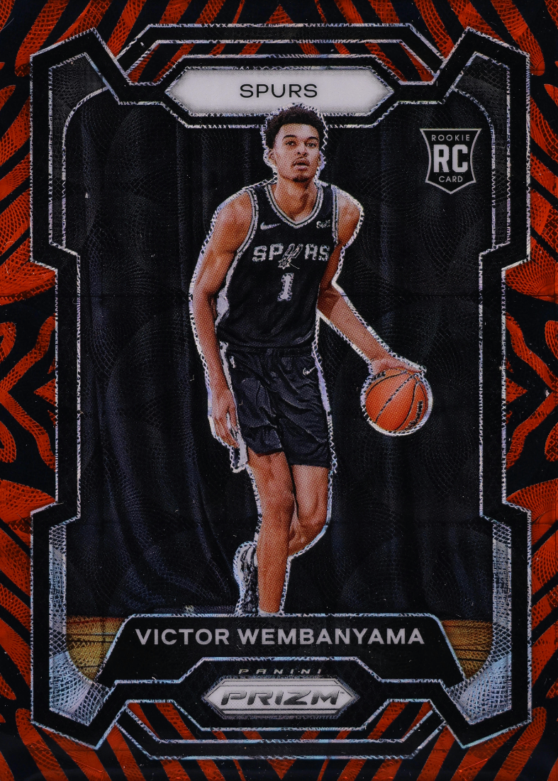 Victor Wembanyama 2023 Prizm #136 Choice Tiger Stripe /(SSP) Price