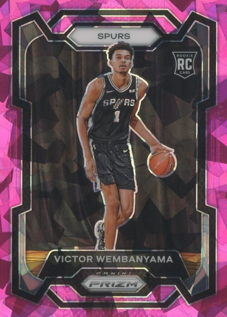 【希少】VICTOR WEMBANYAMA  ICE PRIZM RC 2023-24 Prizm Victor Wembanyama RC Cracked Ice Prizm Silver