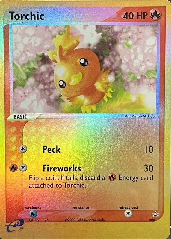 Torchic 2003 Nintendo Black Star Promo #008 e-League BGS 8