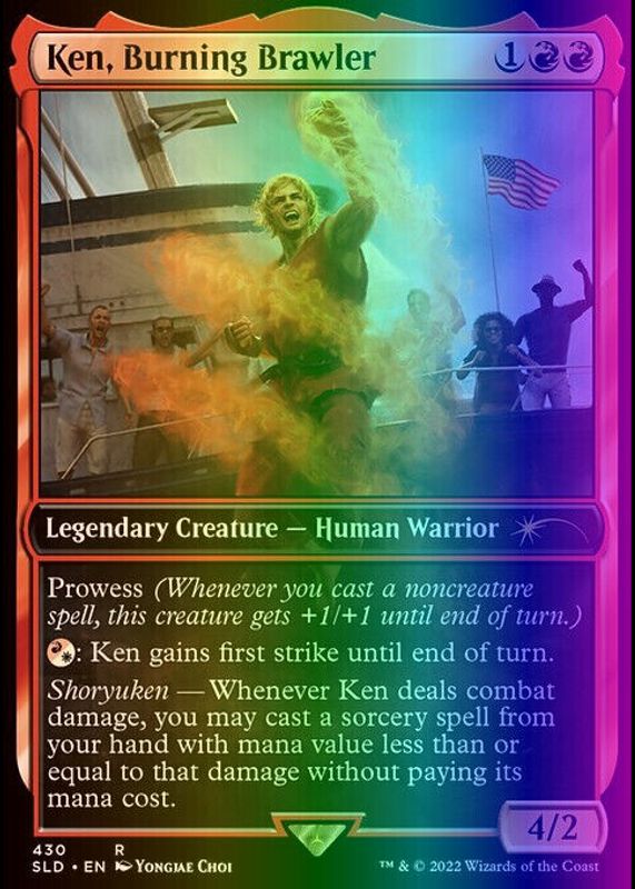 Ken, Burning Brawler 2022 Secret Lair Drop #430 Foil BGS 4