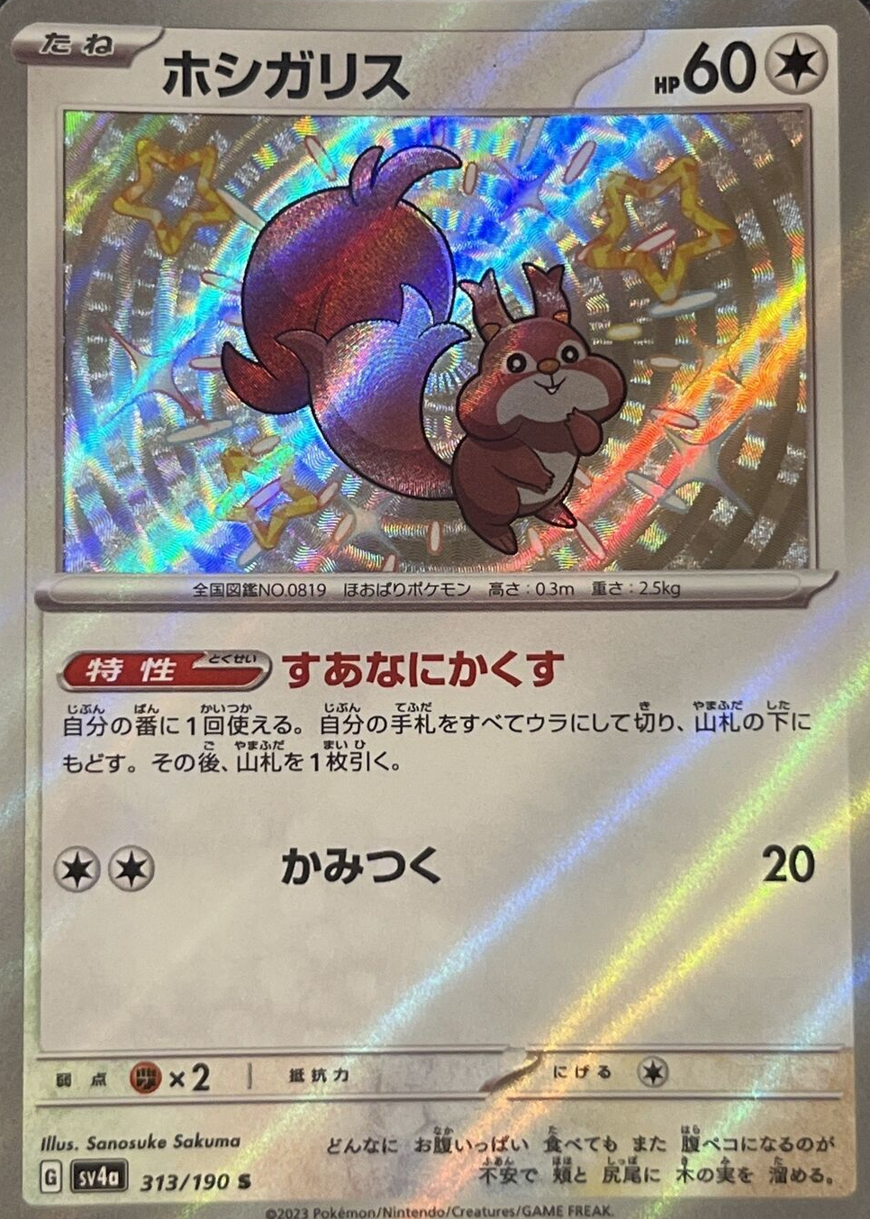 ORβIT トレカ Skwovet 2023 Japanese Scarlet & Violet: Shiny Treasure ex