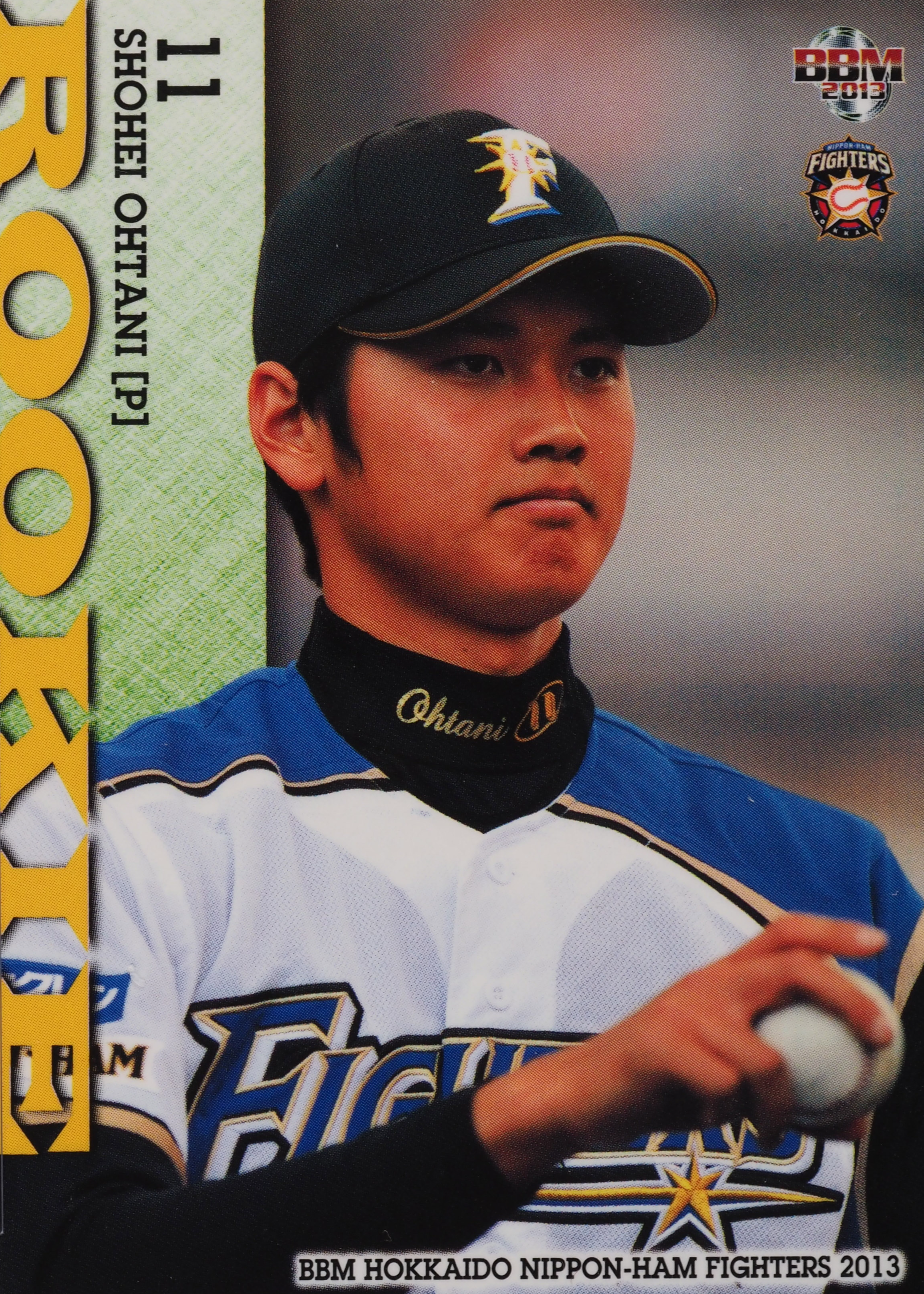 大谷翔平 shyohei ohtani FIGHTERS official Shohei Ohtani 2013 BBM Hokkaido Nippon-Ham Fighters #F83 Base