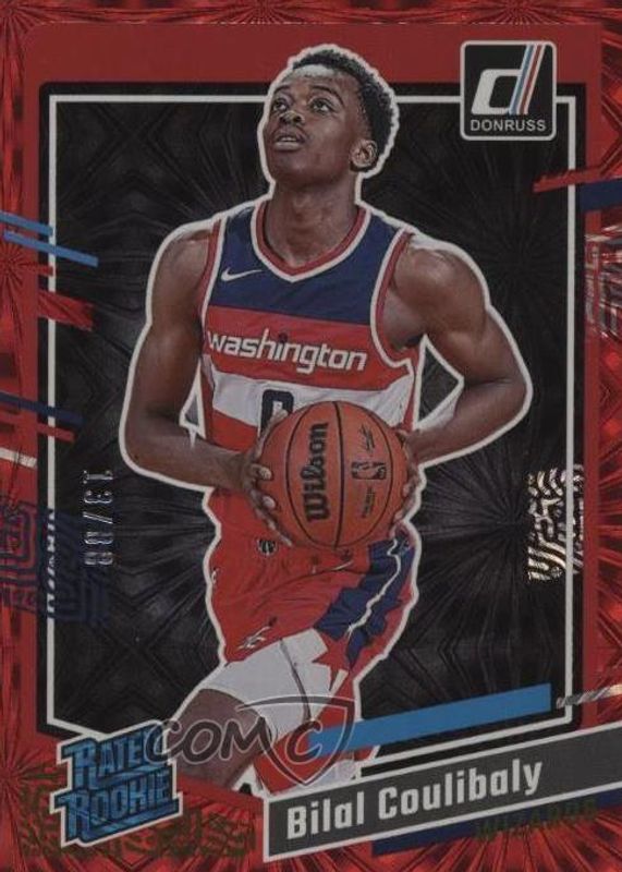 Bilal Coulibaly 2023 Donruss #225 Fireworks Red /88 Rookie RAW