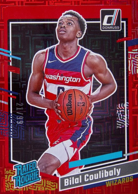 Bilal Coulibaly 2023 Donruss #225 Choice Red /99 Rookie PSA 10