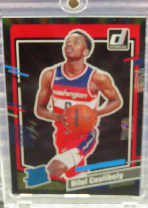 Bilal Coulibaly 2023 Donruss #225 Holo Black Laser /1 Rookie PSA 10