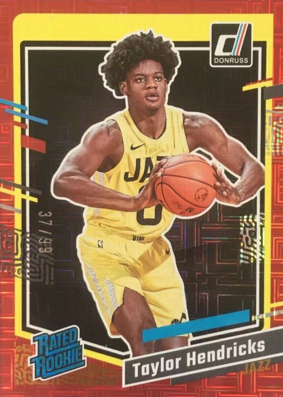 Taylor Hendricks 2023 Donruss #208 Choice Red /99 Rookie RAW
