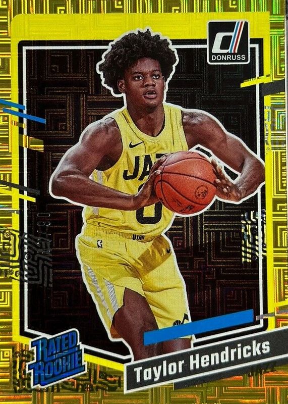 Taylor Hendricks 2023 Donruss #208 Choice Gold /10 Rookie RAW