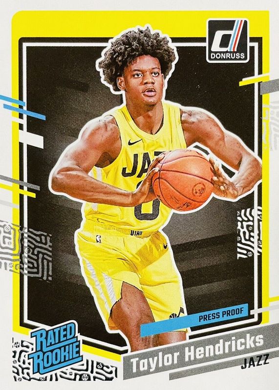 Taylor Hendricks 2023 Donruss #208 Press Proof Silver Rookie RAW