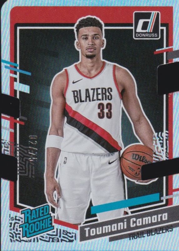 Toumani Camara 2023 Donruss #245 Press Proof Silver Die-Cut /75 Rookie RAW