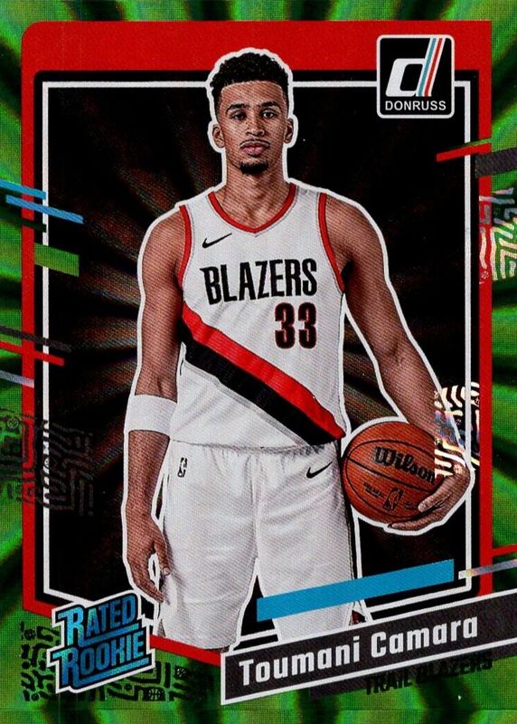 Toumani Camara 2023 Donruss #245 Holo Green Laser Rookie RAW