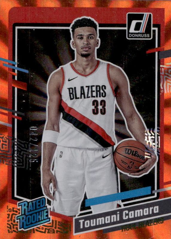Toumani Camara 2023 Donruss #245 Holo Orange Laser /125 Rookie RAW