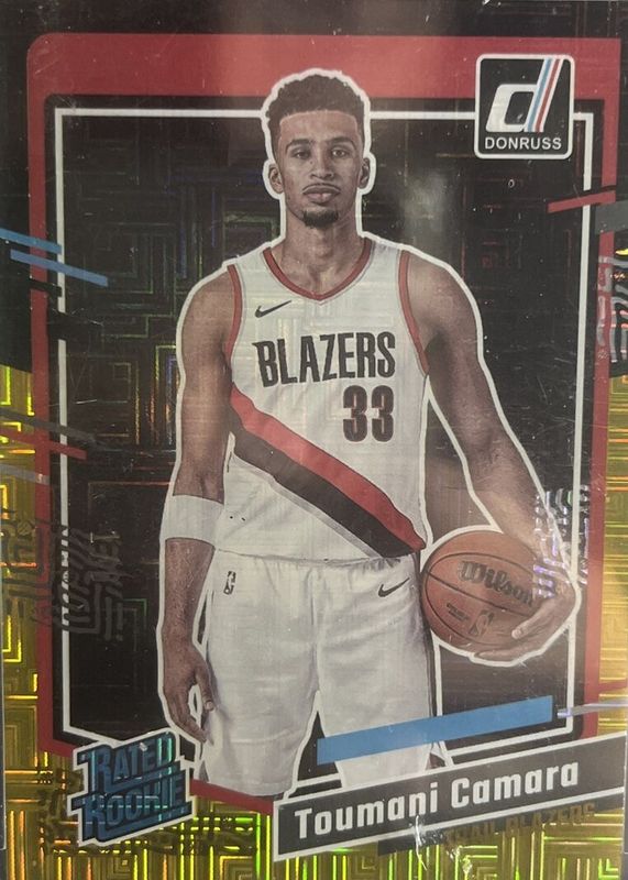 Toumani Camara 2023 Donruss #245 Choice Black Gold /8 Rookie RAW