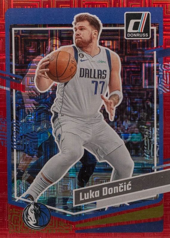 Luka Doncic 2023 Donruss #141 Choice Red /99 PSA 10