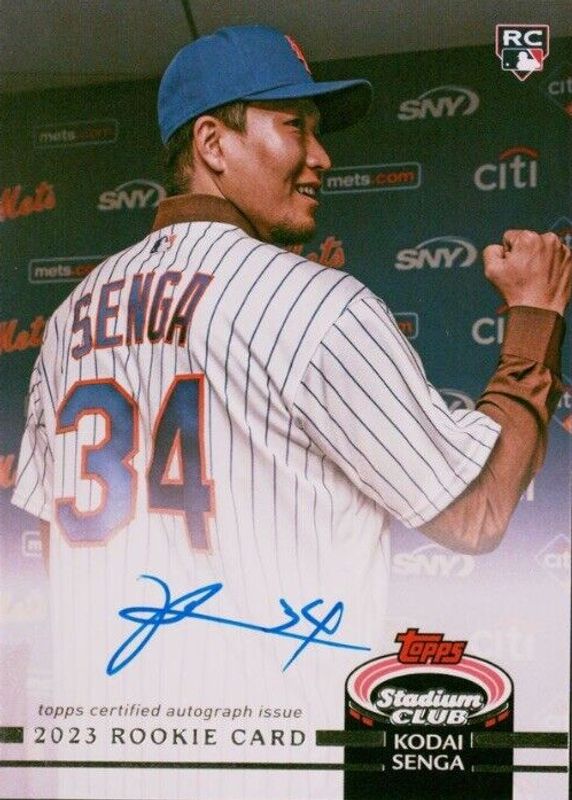 Kodai Senga 2023 Stadium Club #RDVA-KS Autographs - 1992 Rookie Design Variation /25 RAW