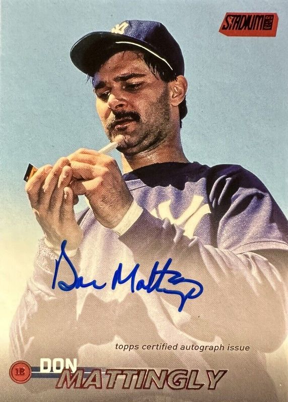 Don Mattingly 2023 Stadium Club #SCBA-DMG Autographs - Red Foil /50 SGC 9