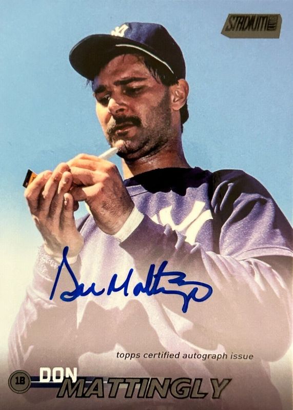 Don Mattingly 2023 Stadium Club #SCBA-DMG Autographs - Black Foil /25 RAW