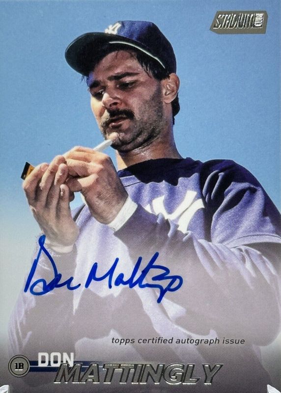 Don Mattingly 2023 Stadium Club #SCBA-DMG Autographs RAW