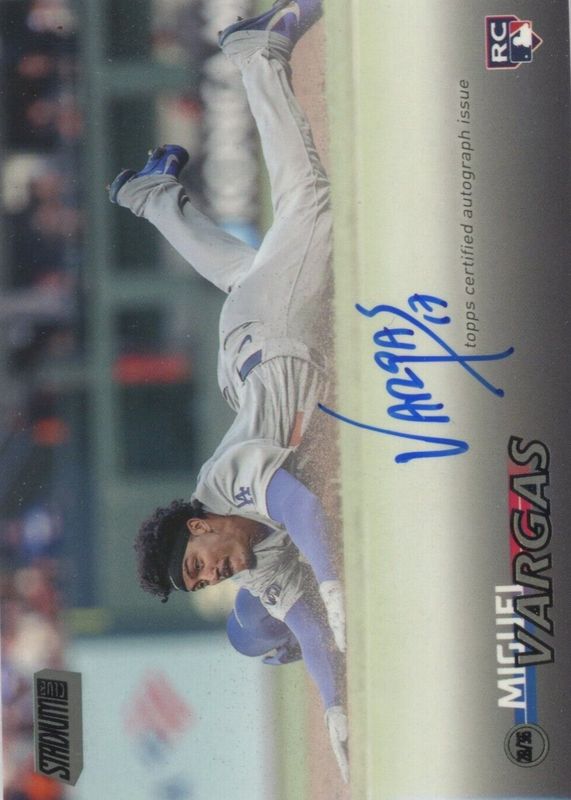 Miguel Vargas 2023 Stadium Club #SCBA-MV Autographs - Black Foil /25 Rookie SGC 9.5