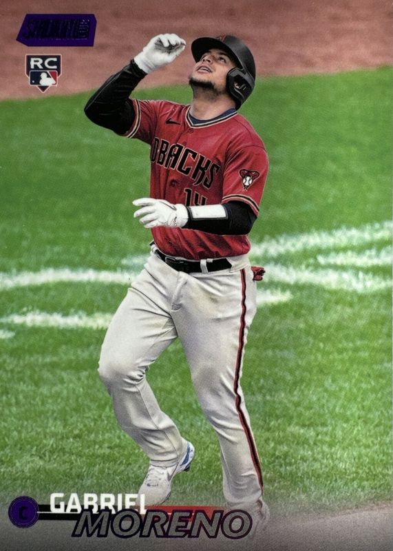 Gabriel Moreno 2023 Stadium Club #283 Purple Foil /75 Rookie RAW