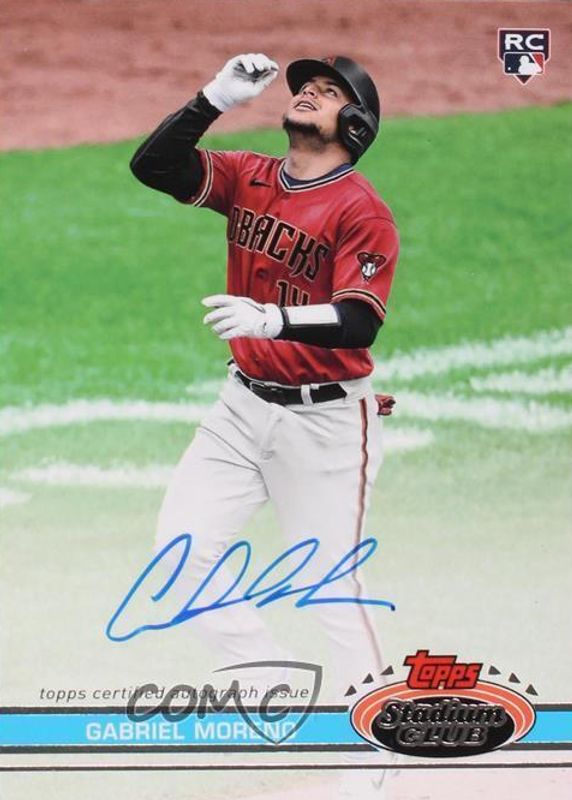 Gabriel Moreno 2023 Stadium Club #DVA-MOR Autographs - 1991 Design Variation /25 Rookie RAW