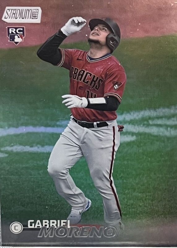 Gabriel Moreno 2023 Stadium Club #283 Rainbow Foilboard /25 Rookie RAW