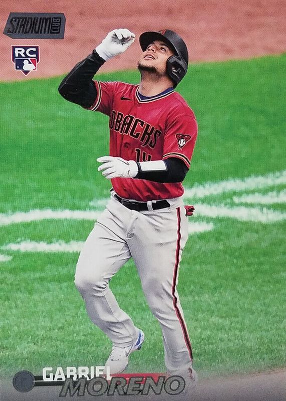 Gabriel Moreno 2023 Stadium Club #283 Black Foil Rookie RAW